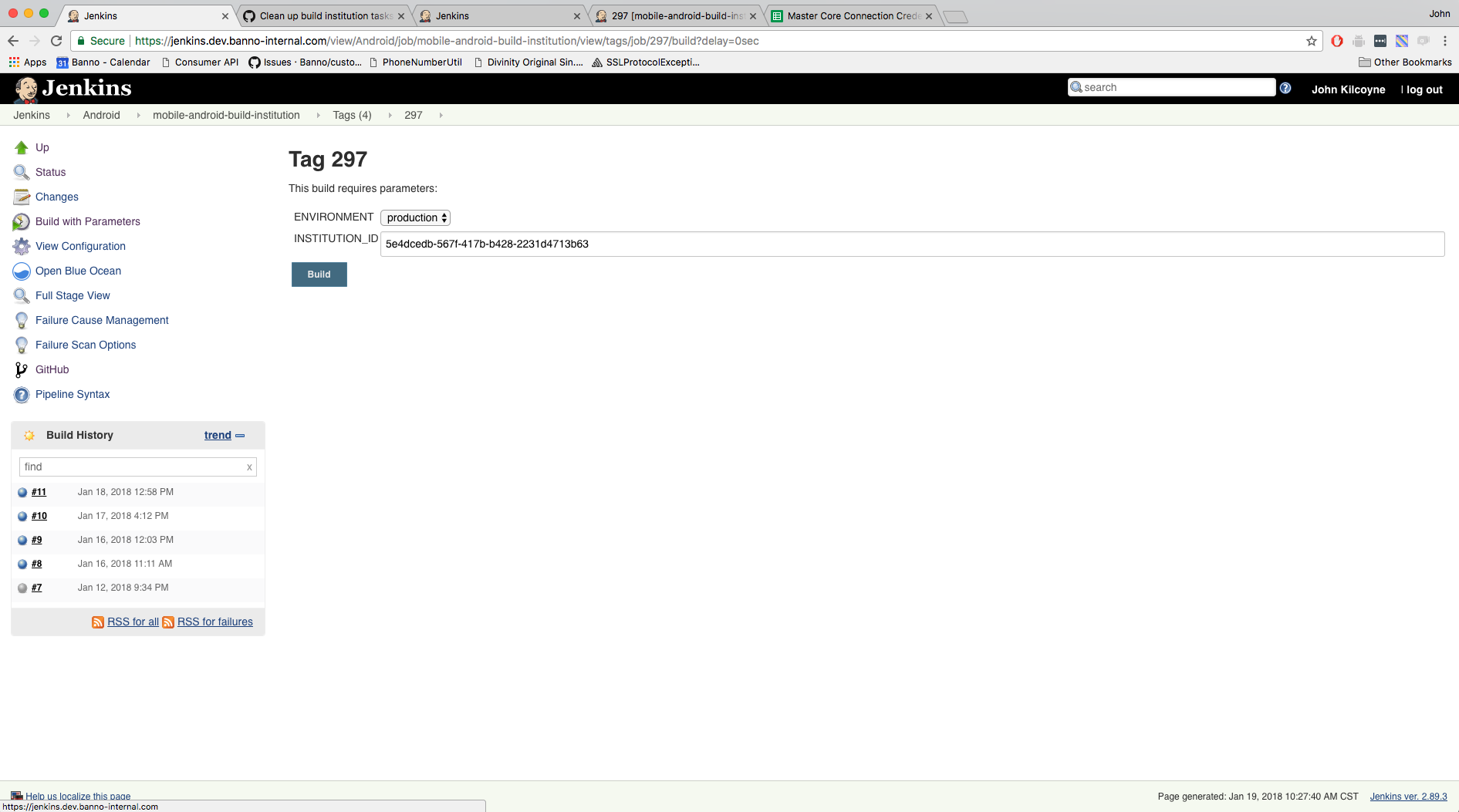 building artemis on 297