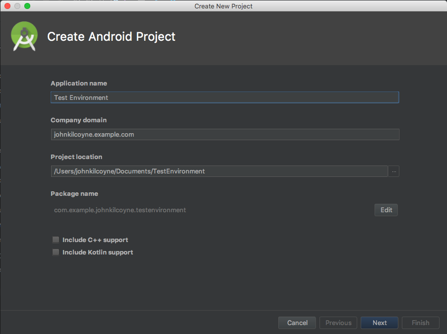 create android project